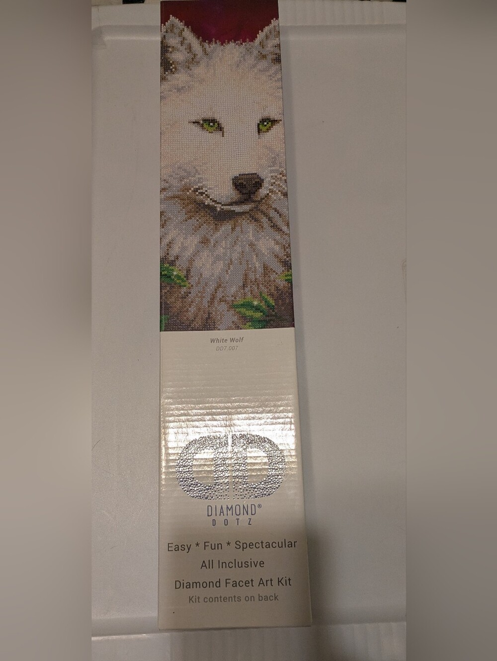Diamond Dotz "White Wolf" Diamond Art Kit - New Unopen!!